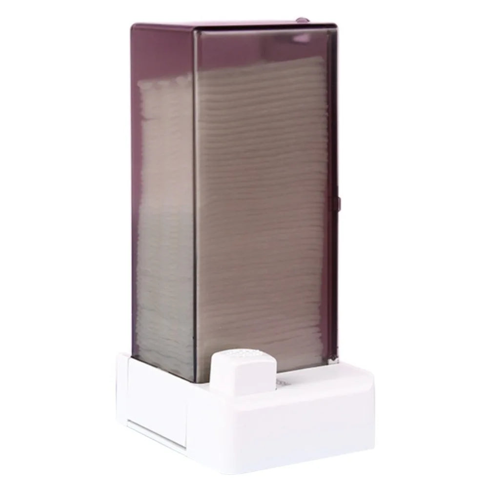 distributeur lingettes transparent moderne réutilisable adhésif blanc hygiène soins quotidien