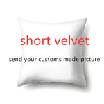 housse coussin velours blanc moderne 45x45cm double face imprimé decoratif