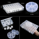 boîte rangement bijoux transparente plastique compartimentée organisateur boucles d'oreille accessoires petits objets