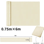 rideau balcon gris rayures moderne clips câbles 90x500cm 90x600cm 90x300cm 75x600cm