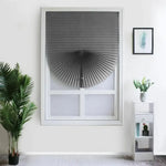 store plissé adhésif blanc moderne 150cm 180cm 60cm opaque plissé clips intérieur extérieur latéral