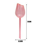 pique plantes tulipe plastique rose violet blanc translucide moderne adhésif kit arrosage