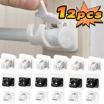 crochet mural adhésif noir blanc multiple rideau mural support suspension modernes