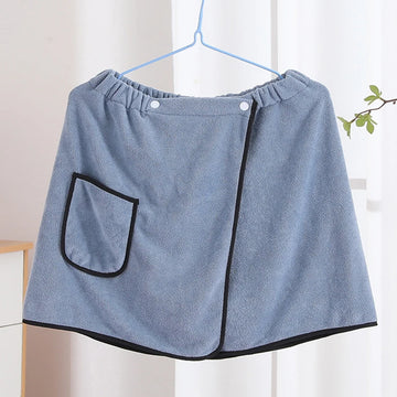 serviette plage bleu clair velours doux moderne confortable poche élastique taille