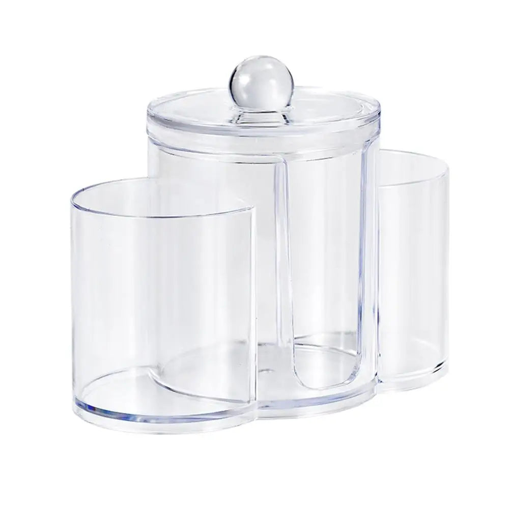 organisateur cosmétique transparent moderne brosse lingettes éponge rangement maquillage portable salle bain