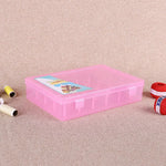 boîtes rangement fil transparentes pratiques modernes poignées bobines couleurs diverse outils couture broderie