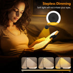 lampe led rechargeable sans fil pince ajustable interrupteur tactile lumière portable moderne noire