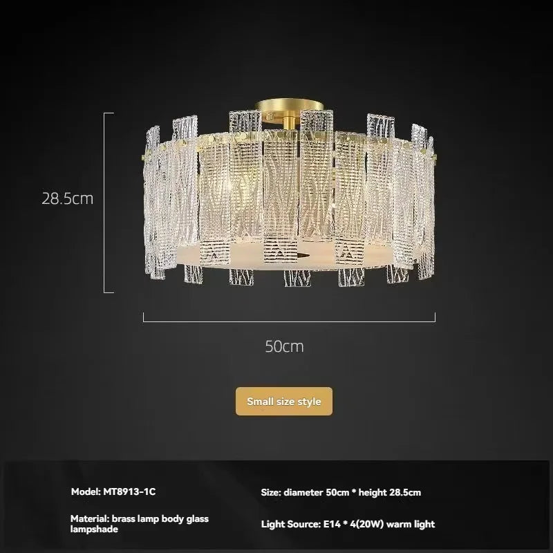 lustre suspension cristal moderne doré strass transparent cuisine salle manger salon