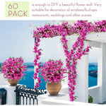 guirlande artificielle bougainvilliers rose vif fleurs feuilles moderne décoration extérieure anniversaire exposition