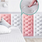 panneaux protection murale adhésifs tuiles relief moderne rose vert jaune blanc bleu marron chambre