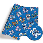 papier cadeau star wars motif stormtrooper darth vader r2d2 noir rouge gris or