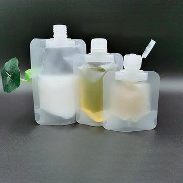 sac dosseret transparent moderne rechargeable étanche pliable 100ml 50ml 30ml cosmétique voyage