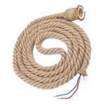 câble électrique tressé rustique couleur beige rouge bleu douille E27 vintage opacité opaque fixations