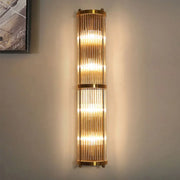 Applique murale LED en cristal doré pour salon et chambre - Lumière décorative moderne
