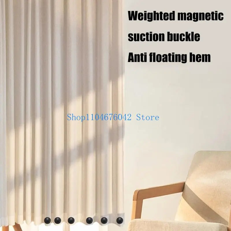 boucles magnétiques adhésives rideau douche noir blanc modernes salle bain fixations