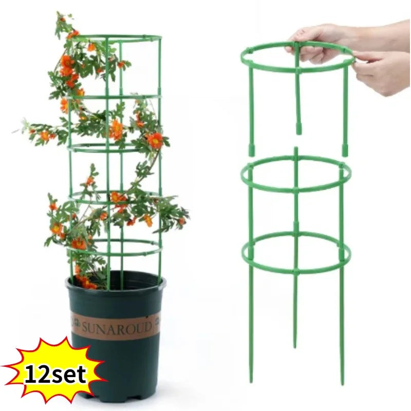 support plantes vert moderne grille simple connecteurs tige croissance fleurs grimpantes bonsaï