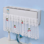 rideau climatisation blanc dentelle motifs floraux translucide classique anti poussière decoration maison