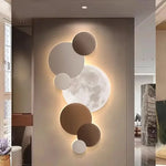 Peinture murale LED 3D blanche illuminant un couloir moderne