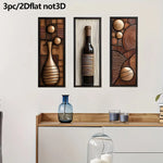 panneaux décoratifs bois abstraits géométriques moderne marron beige noir adhésif double face