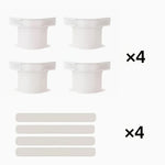 supports draps adhésifs transparents gris clair moderne fixations lits minimalistes