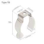 clips t5 t6 t8 t10 t12 noir blanc moderne abs cqc