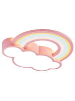 lampe nuages arc ciel enfants moderne rose bleu blanc
