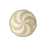 taie d'oreiller carrée velours moderne rayures pompons vert beige noir