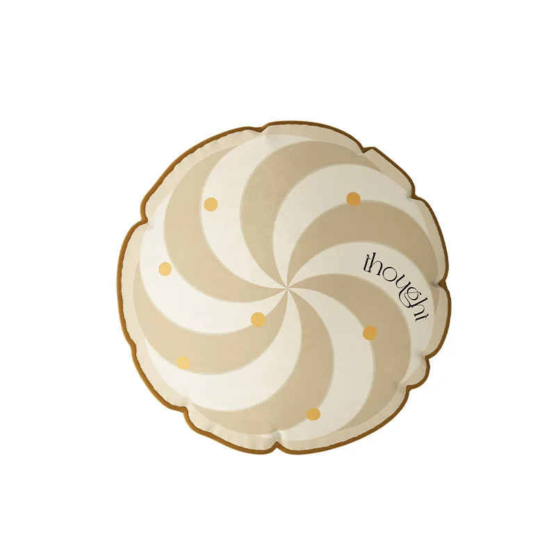 taie d'oreiller carrée velours moderne rayures pompons vert beige noir
