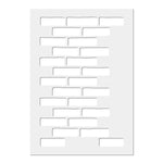 sticker mural moderne brique marron clair adhésif scrapbooking diy journal cartes