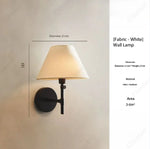 lampe murale led tissu beige industrielle fixation murale chambre salon entree étude