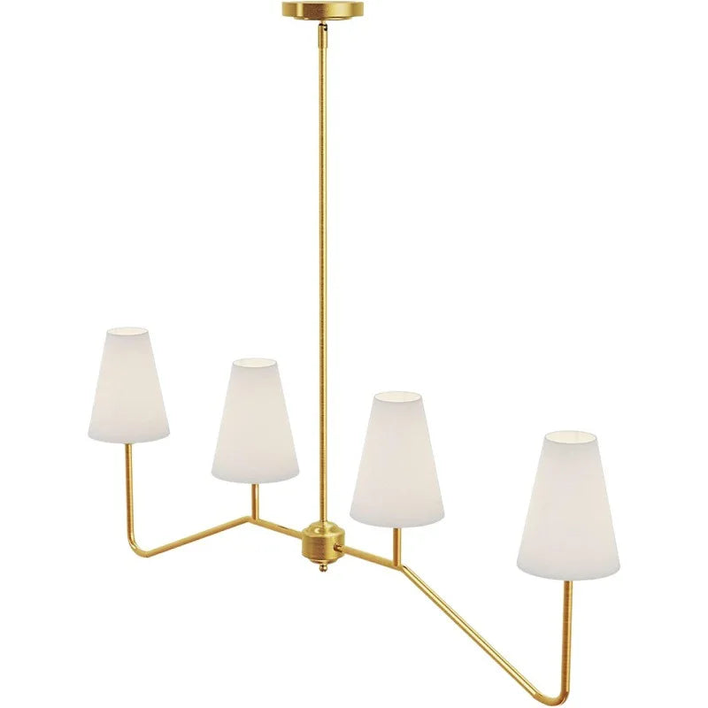 Suspension lumineuse moderne tissu noir blanc abat jour simple minimaliste