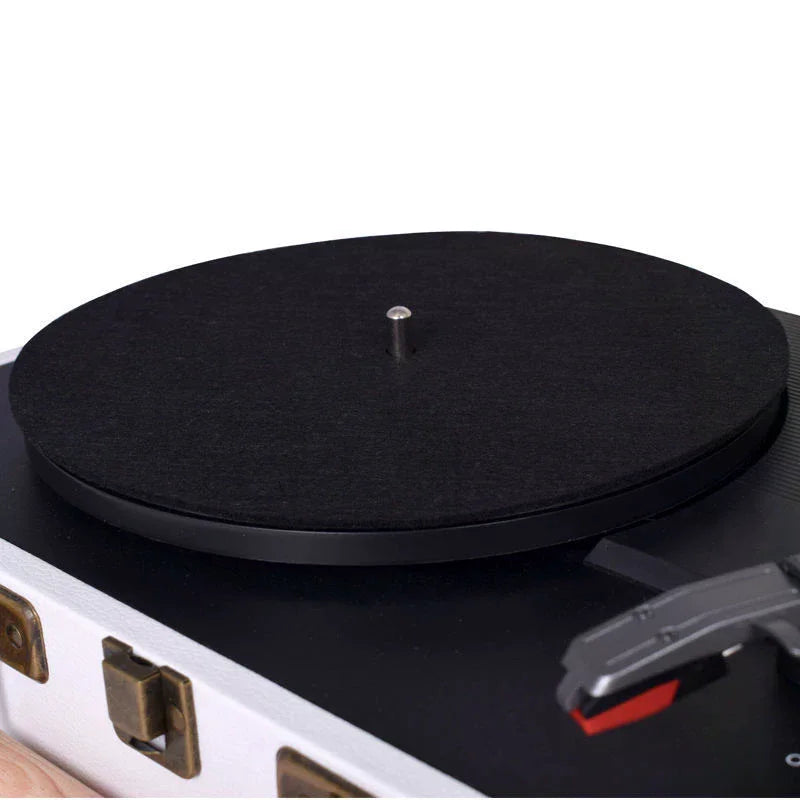 tapis protection antidérapant feutre platine vinyle disques noirs texturés industriels trois tailles différentes