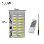 projecteur led solaire extérieur haute luminosité blanc matrice led moderne 100w 200w 6000k télécommande