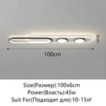 lampe led moderne plafonnier fer aluminium poli noir blanc éclairage quotidien toucher interrupteur