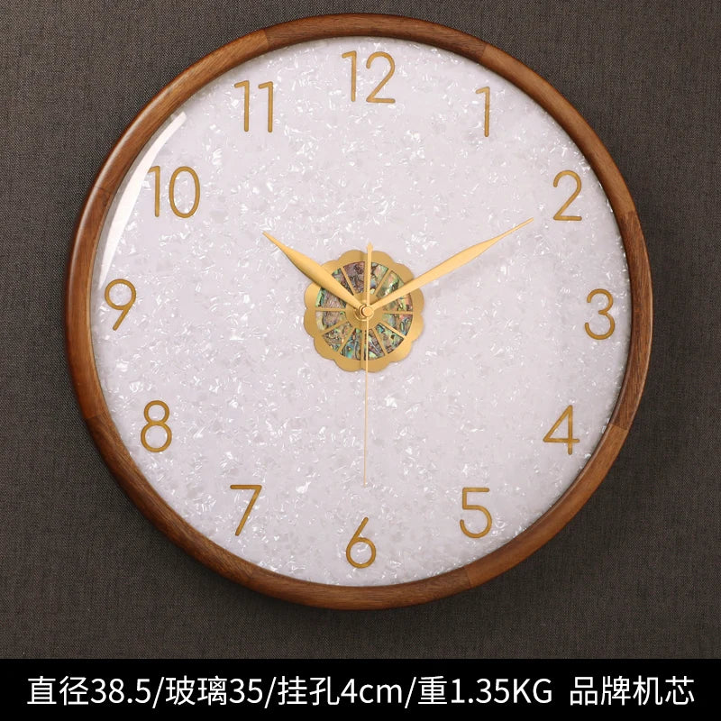 horloge murale moderne or marron asiatique décoratif salle mangerDecoration horloge digitale aiguille