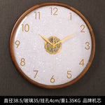 horloge murale moderne or marron asiatique décoratif salle mangerDecoration horloge digitale aiguille