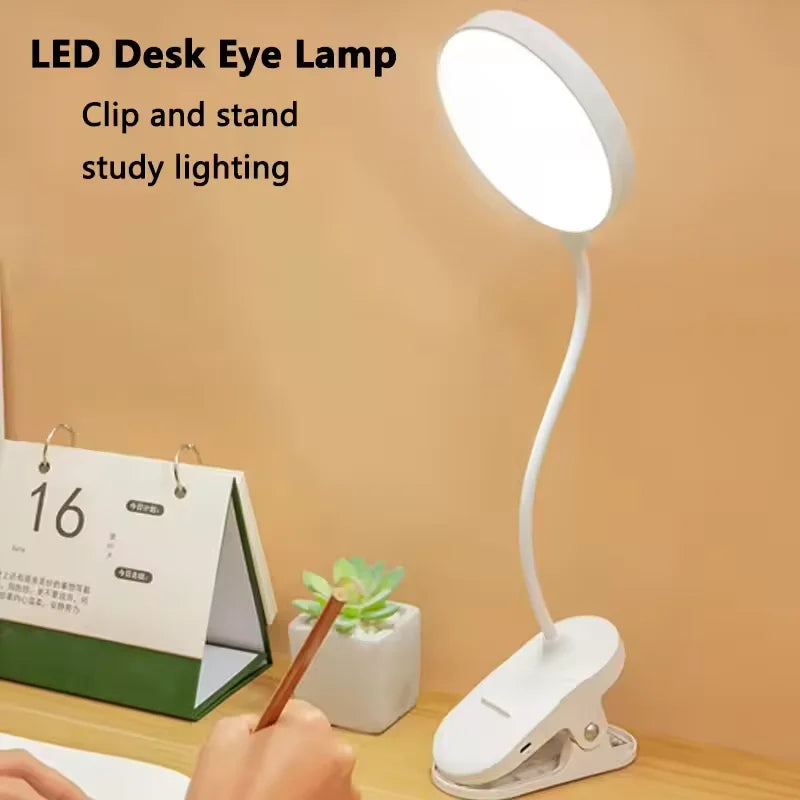 lampe led rechargeable pinces pliantes support étude moderne blanc 40cm haute qualité