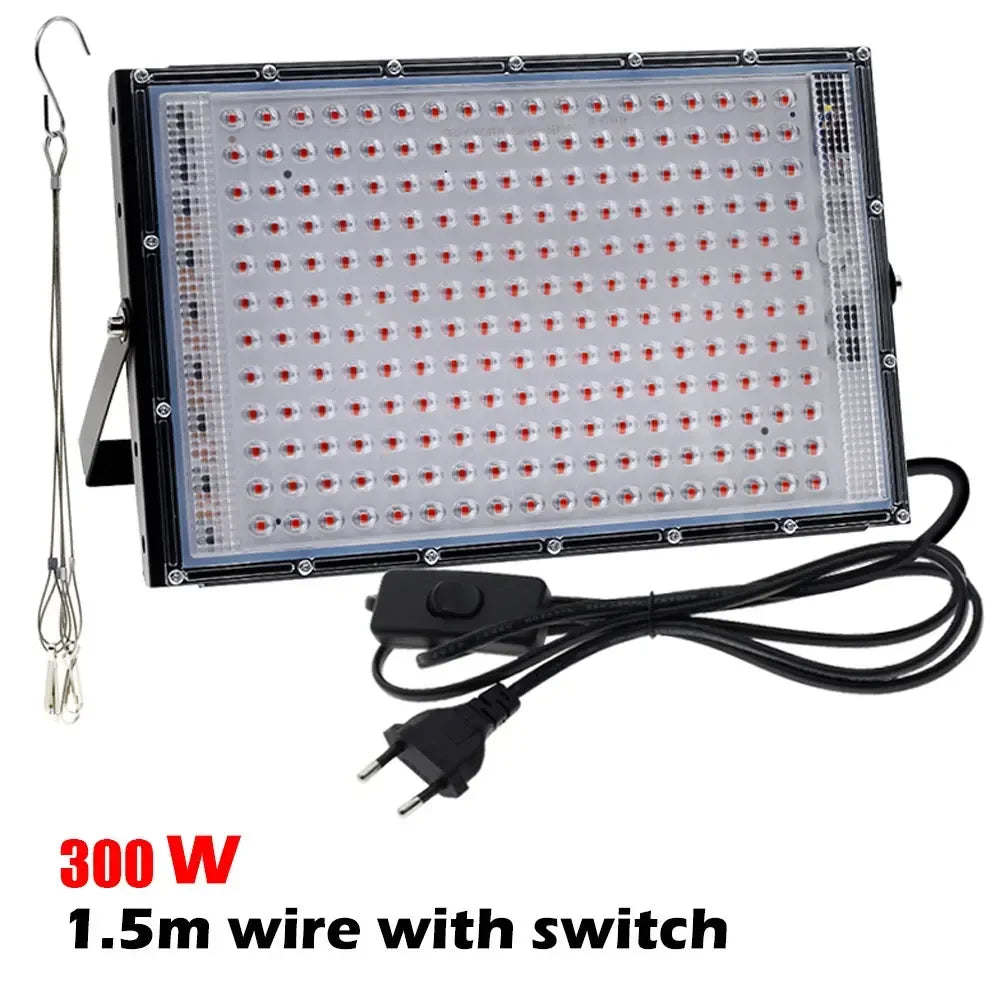 lampe croissance led full spectrum 50w 100w 200w 300w noir clips moderne
