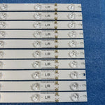 bande lumineuse led blanc moderne 10 pièces set technologie aluminium