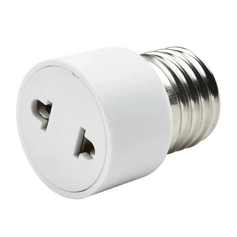 adaptateur culot lampe blanc moderne durable fixé adhésif e27 us eu bas lampe