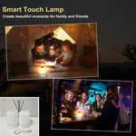 lampe tactile rechargeable led blanc moderne sans fil usb ambiance chambre table