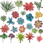 plantes succulentes artificielles décoratives modernes feuilles colorées intérieur extérieur exposé bricolage accessoire jardin réaliste
