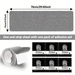 ruban antidérapant microfibre adhésif gris moderne 76cm 15cm extérieur intérieur 8pcs
