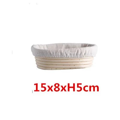 panier banneton rotin naturel fermentation pain toile intérieure beige clair classique