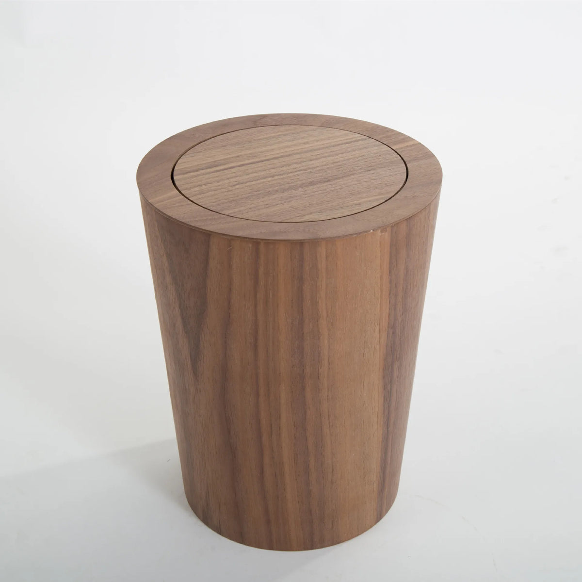 pot papier bois marron clair couvercle roulant moderne respectueux environnement