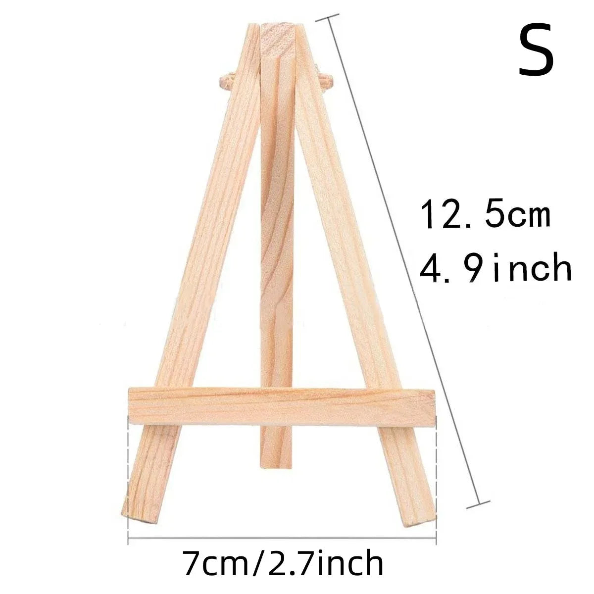 support d'affichage bois naturel minimaliste modernes pot peinture brosse peindre