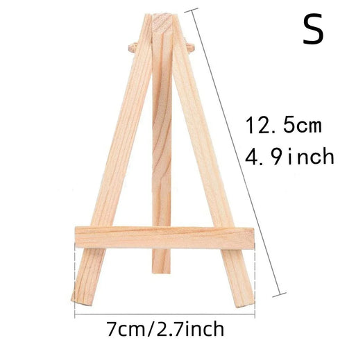 support d'affichage bois naturel minimaliste modernes pot peinture brosse peindre