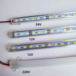 barres lumineuses led alu smd 2835 5630 12v 220v 24v blanc decoration murale maison