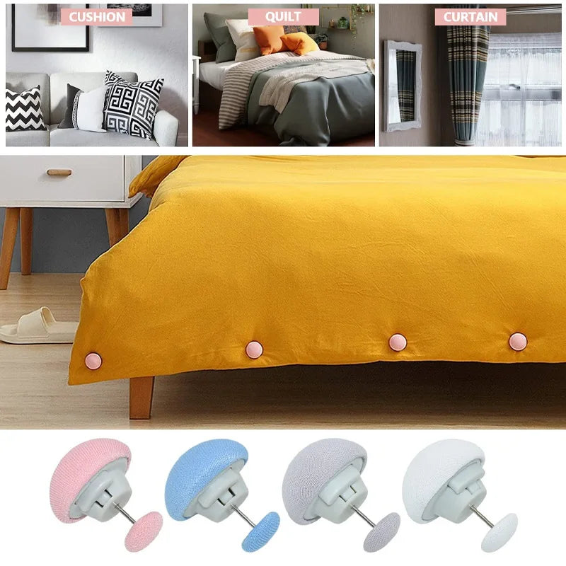 Close-up des pinces de fixation antidérapantes pour drap de lit