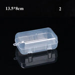 boîtes rangement pilules transparentes compartiments barres verticales horizontales modernes pratiques